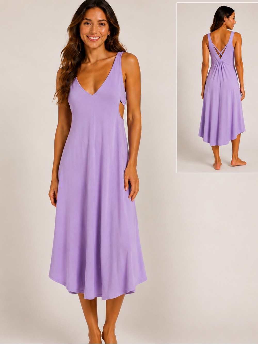 Yigel Azrouel Vintage Lavender Rare Luxurious Rayon Slip Dress